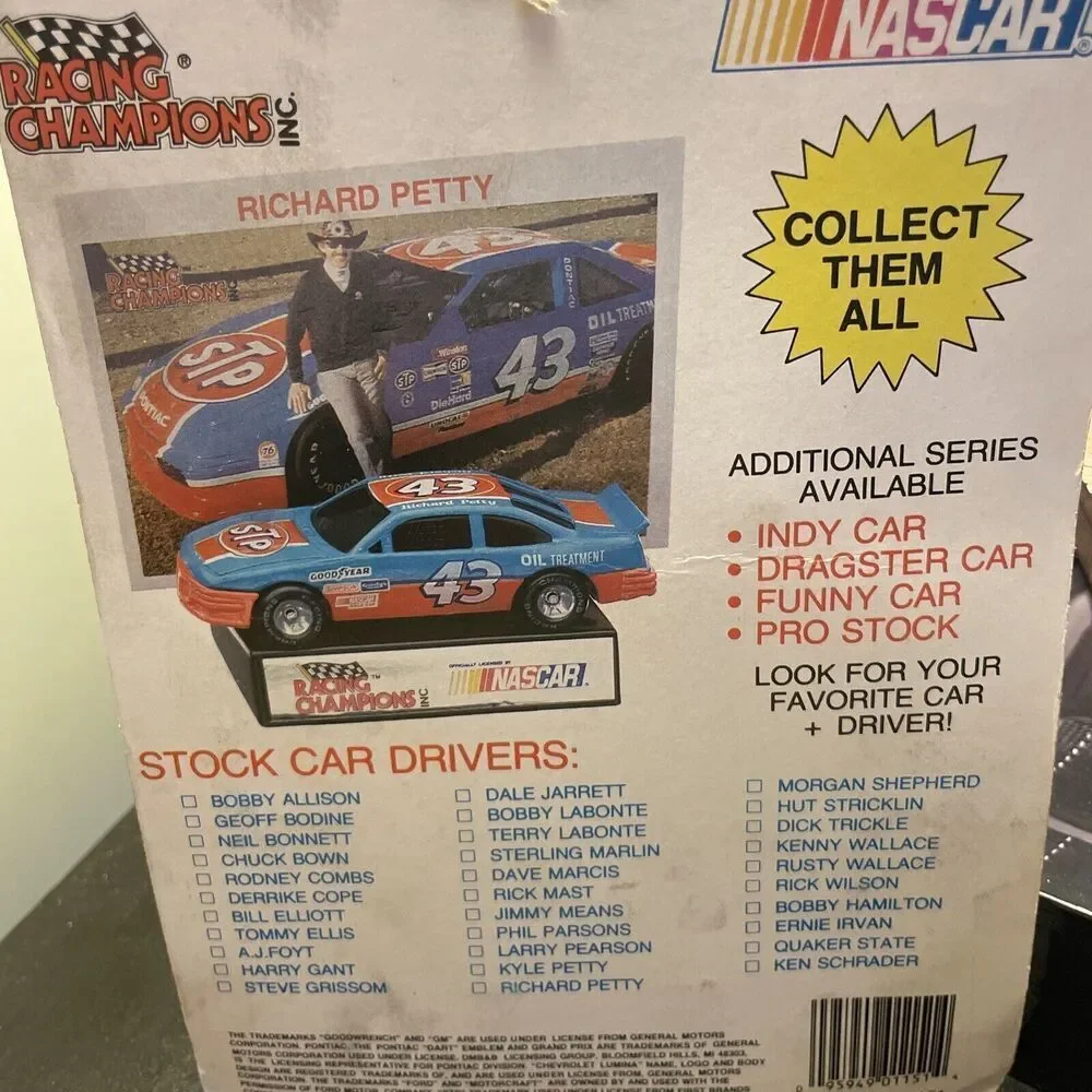 1992 Racibg Champions Chad Little #66 TropArtic Phillips Petty Back Car‎ New